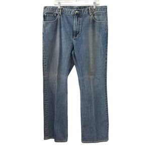 Structure 40x32 Classic Fit Medium Wash Straight Leg Jeans 100% Cotton